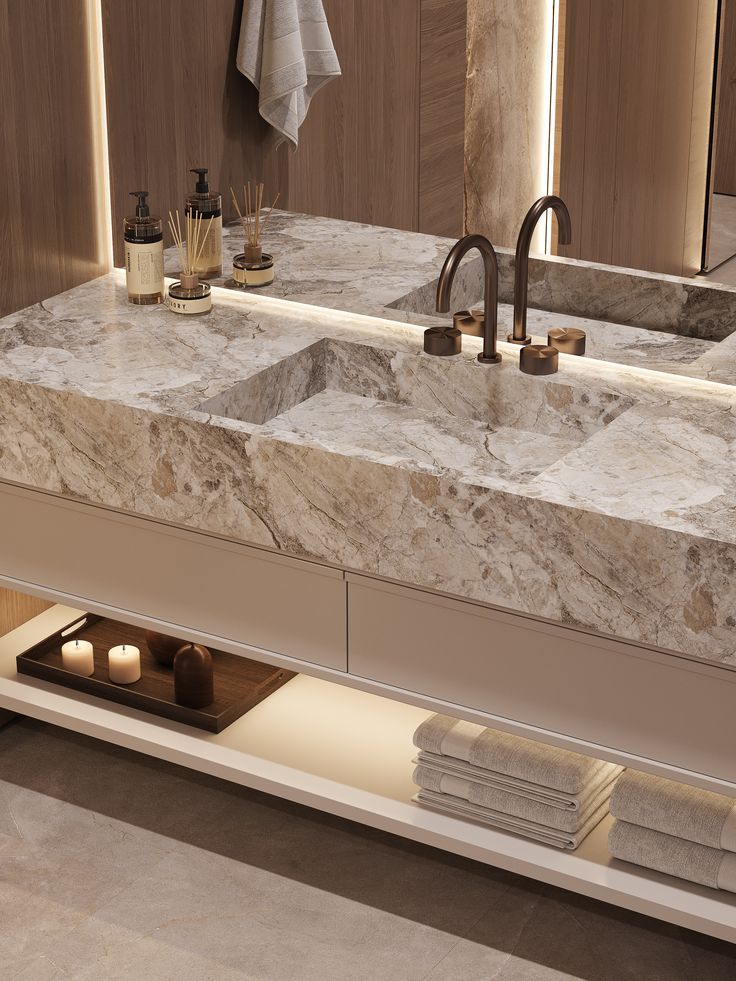 Marble bathroom