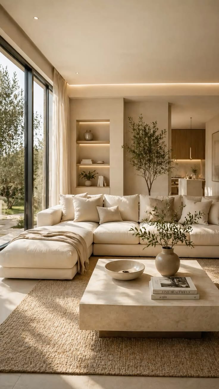 Cream living room